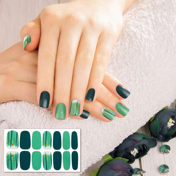 294 Pieces Full Wrap Nail Polish Strips – 21 Sheets Self-Adhesive Nail Stickers - Picture 5 of 5